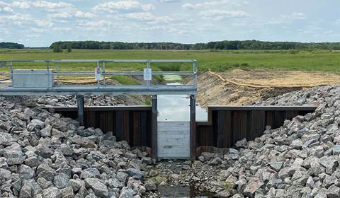 Water control structure at Orange WPA.